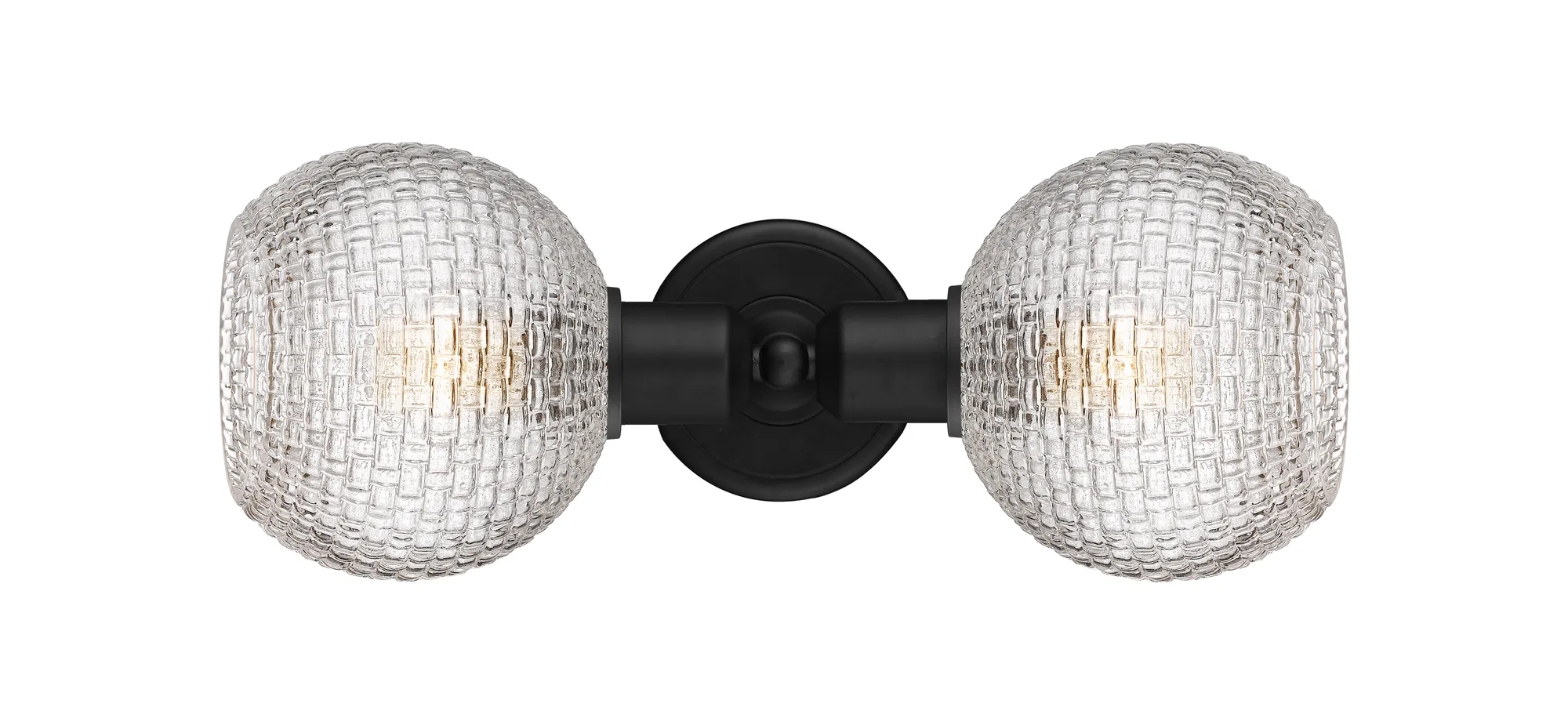 Athens - 2 Light - Matte Black Shade - Linear Bath Vanity Light