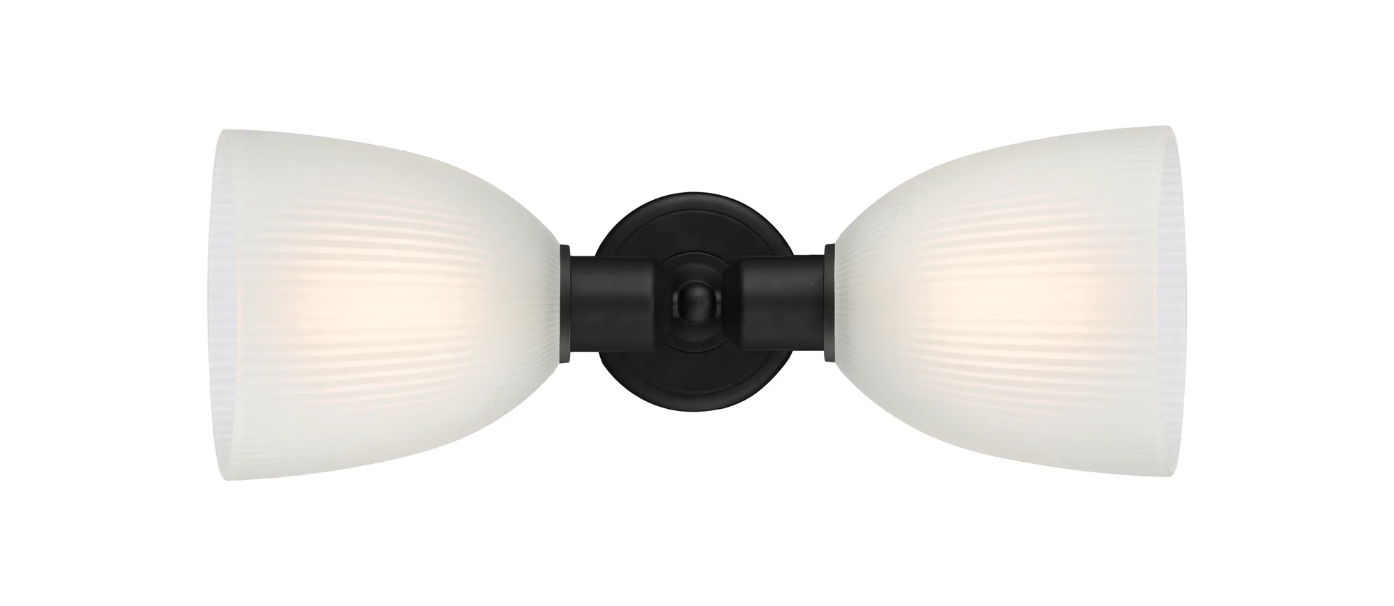 Castile - 2 Light - Matte Black Shade - Linear Bath Vanity Light