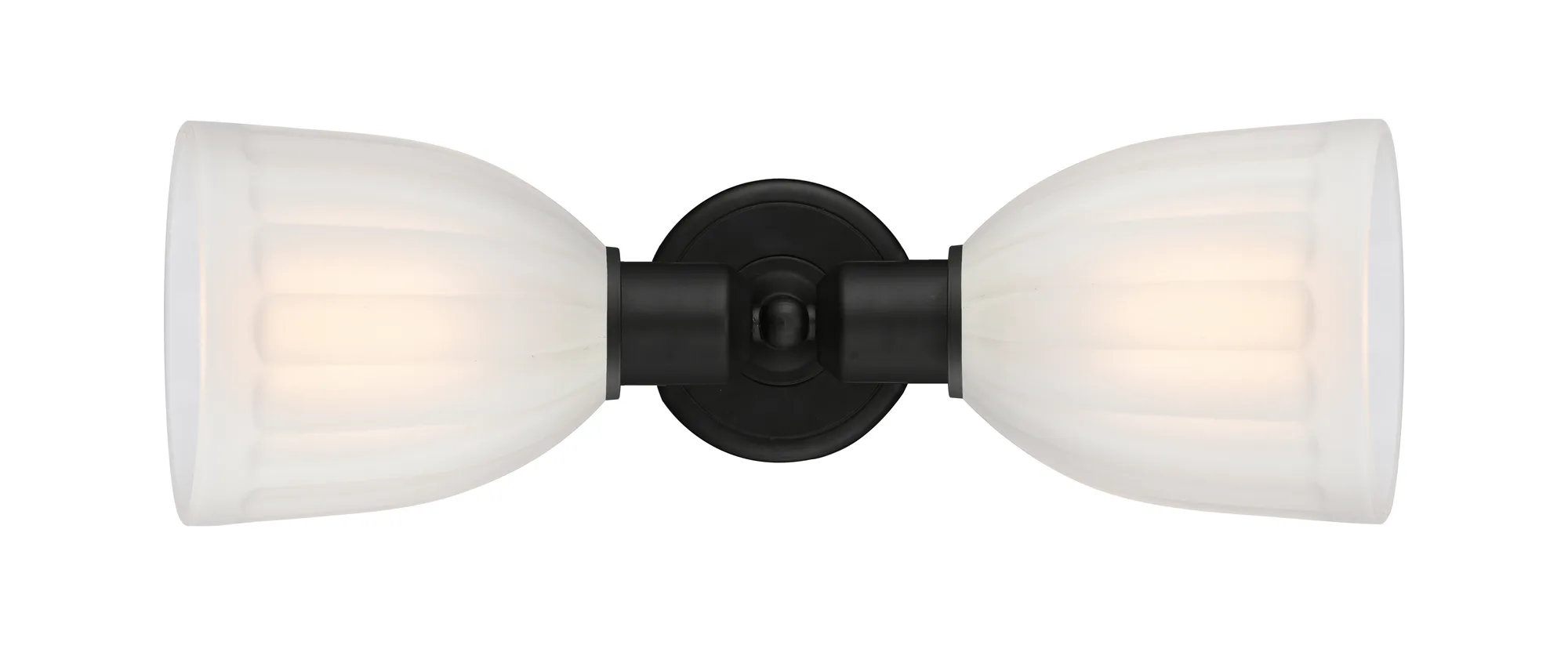 Brookfield - 2 Light - Matte Black Shade - Linear Bath Vanity Light