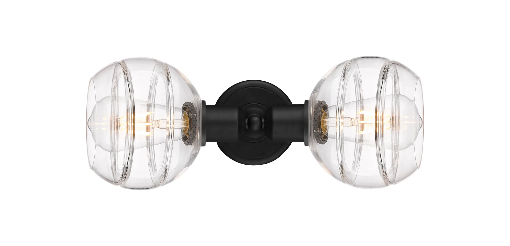 Rochester - 2 Light - Matte Black Shade - Linear Bath Vanity Light