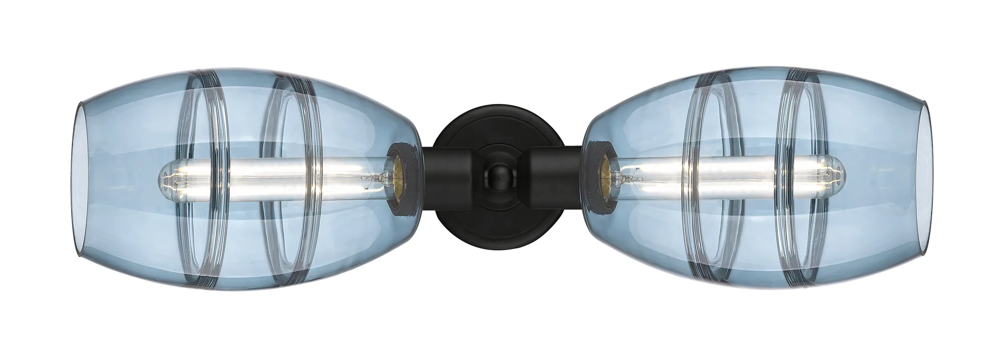 Vaz - 2 Light - Matte Black Shade - Linear Bath Vanity Light