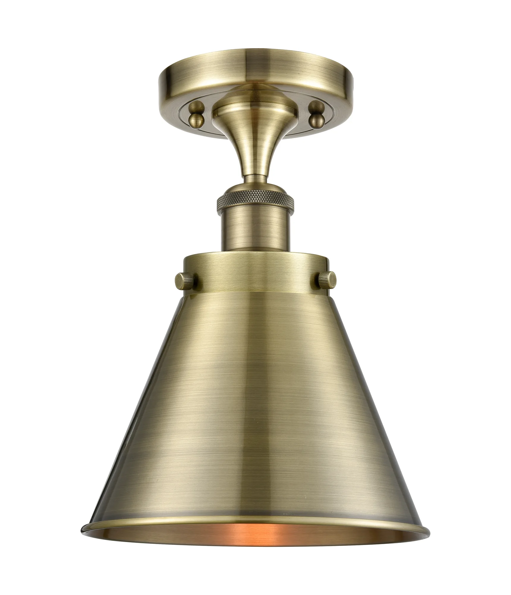 Appalachian - Antique Brass - Semi-Flush Mount