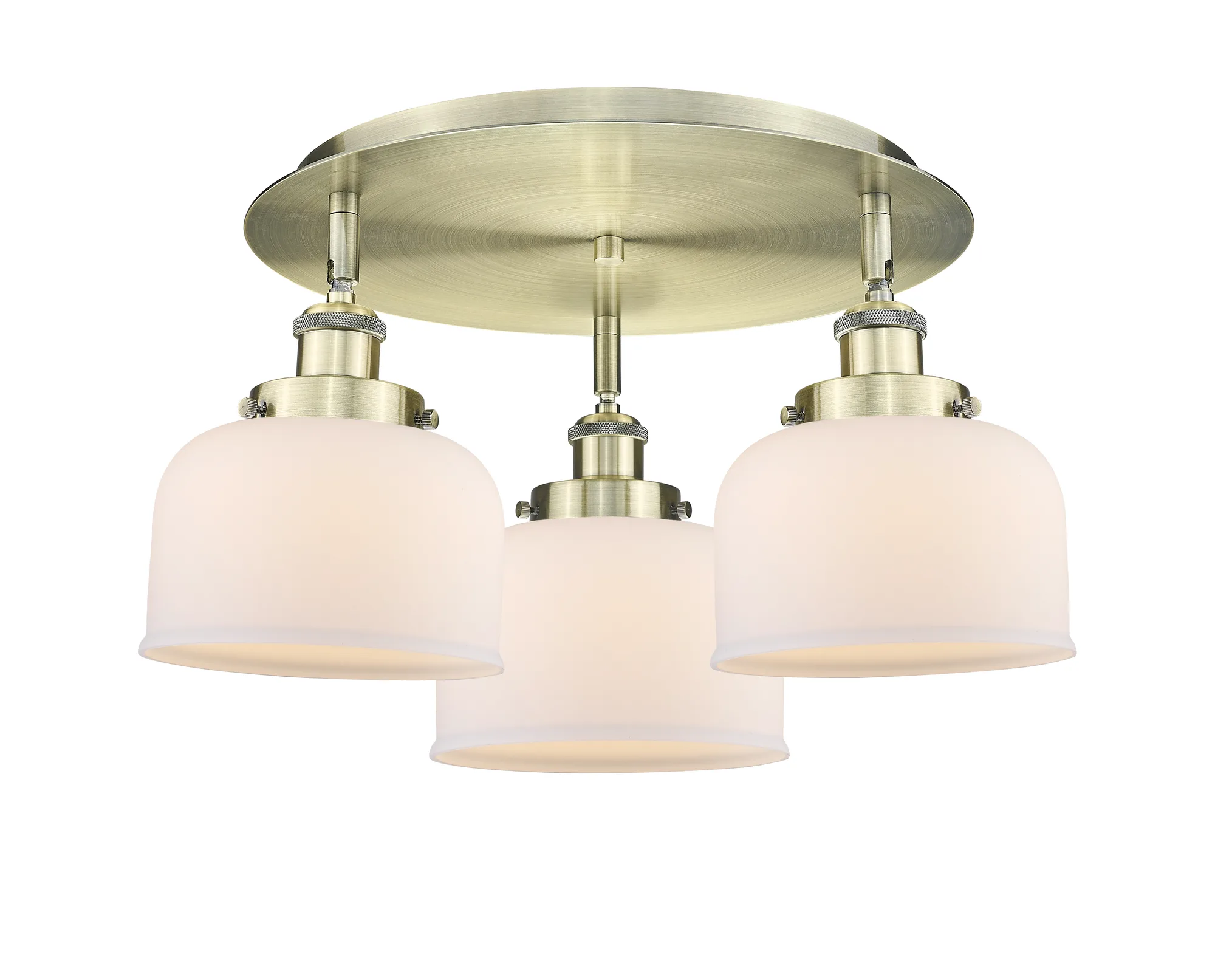 Cone - Antique Brass - Semi-Flush Mount