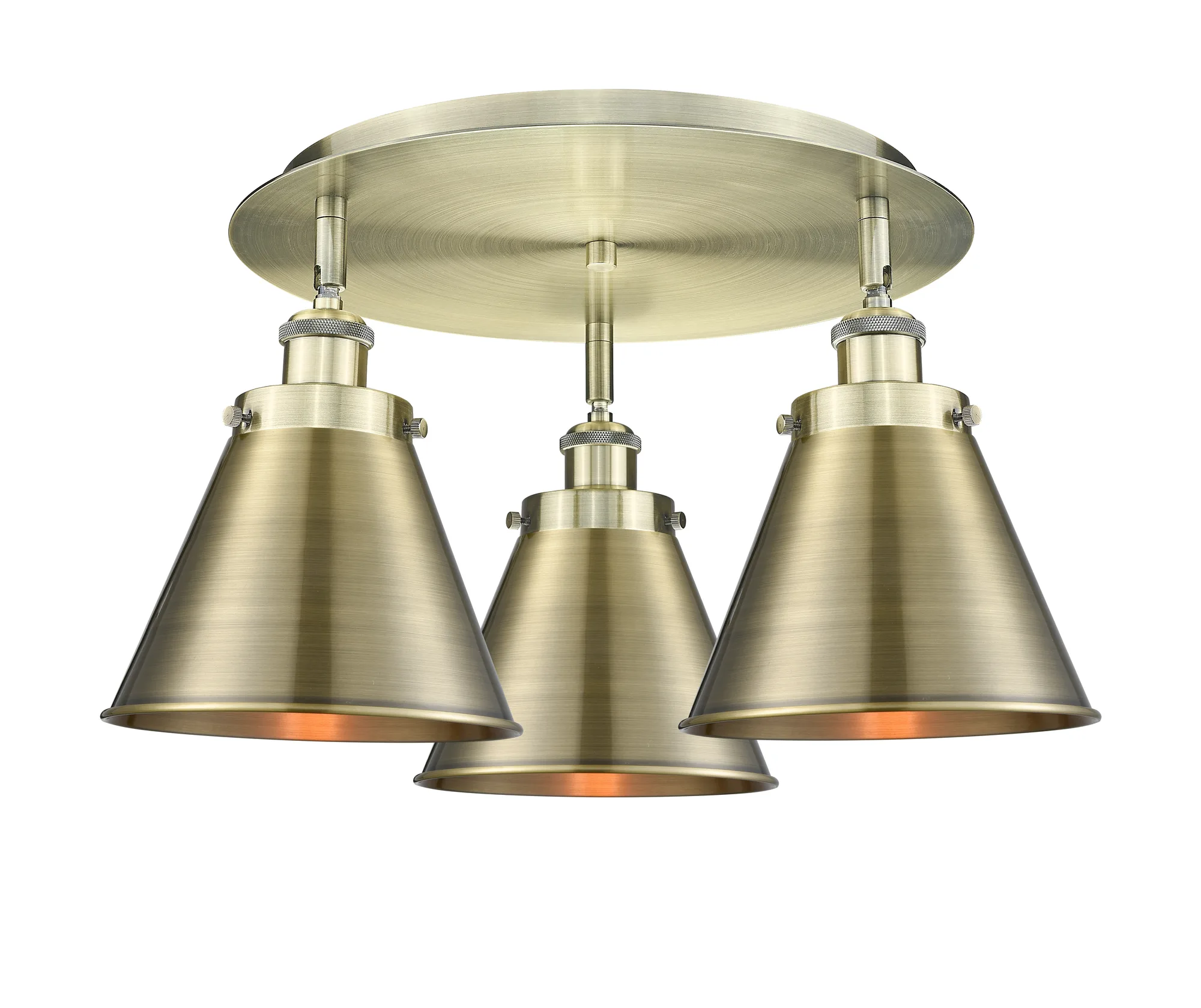 Appalachian - Antique Brass - Semi-Flush Mount