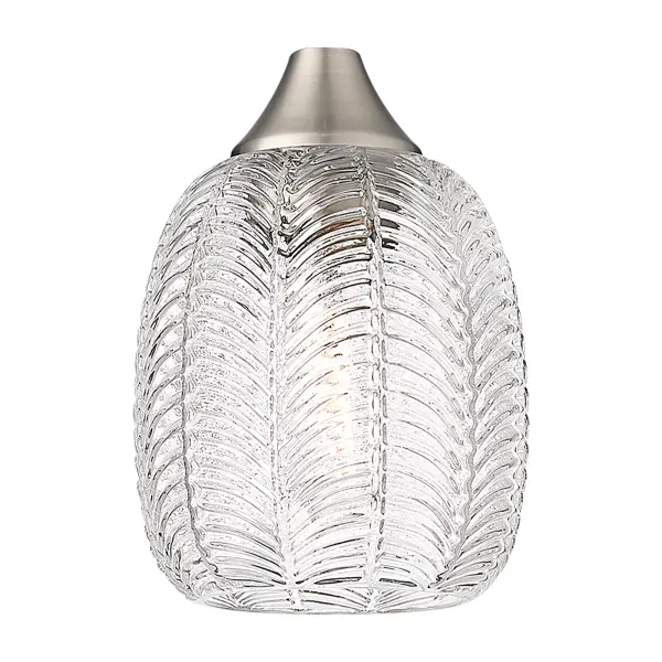 Elegance redefined, the Berkshire Collection offers a seamless fusion of classic sophistication and contemporary flair. Characterized by its distinctive herringbone pattern, each fixture presents a unique and refined aesthetic. The clear glass components enhance this modern appeal, allowing light to disperse captivatingly and illuminate any space with a warm, inviting glow.