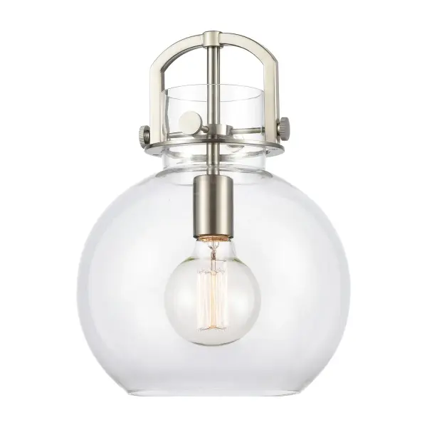 The Newton Sphere is a modern industrial collection that incorporates exceptional architectural details with a beautiful globe shaped shade. The iconic sphere shaped shade is available in either glass or heavy spun metal, making this collection perfect for creating a truly exceptional space.