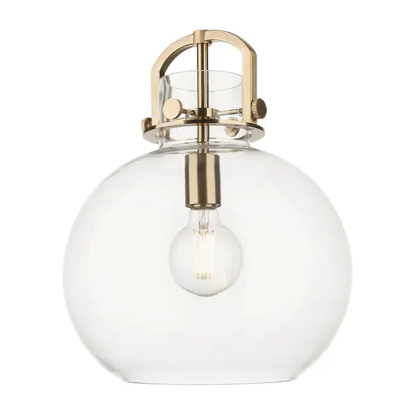 The Newton Sphere is a modern industrial collection that incorporates exceptional architectural details with a beautiful globe shaped shade. The iconic sphere shaped shade is available in either glass or heavy spun metal, making this collection perfect for creating a truly exceptional space.