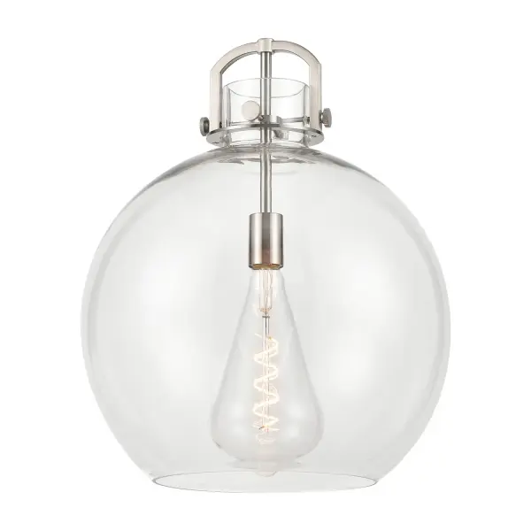 The Newton Sphere is a modern industrial collection that incorporates exceptional architectural details with a beautiful globe shaped shade. The iconic sphere shaped shade is available in either glass or heavy spun metal, making this collection perfect for creating a truly exceptional space.