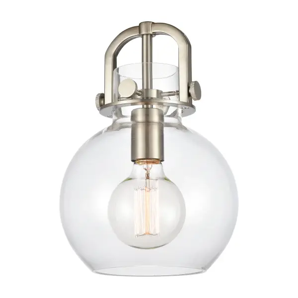 The Newton Sphere is a modern industrial collection that incorporates exceptional architectural details with a beautiful globe shaped shade. The iconic sphere shaped shade is available in either glass or heavy spun metal, making this collection perfect for creating a truly exceptional space.