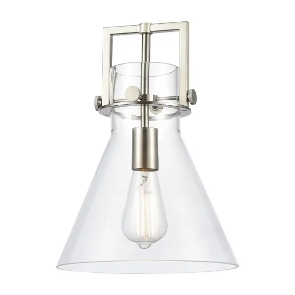 The Newton Cone is a modern industrial collection that incorporates exceptional architectural details and an equally striking cone shaped shade. The geometric shape of the glass or metal shade give this collection a charming and timeless presence.