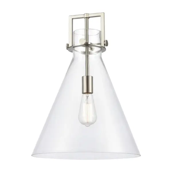 The Newton Cone is a modern industrial collection that incorporates exceptional architectural details and an equally striking cone shaped shade. The geometric shape of the glass or metal shade give this collection a charming and timeless presence.