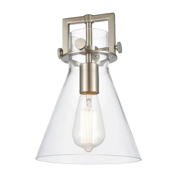 The Newton Cone is a modern industrial collection that incorporates exceptional architectural details and an equally striking cone shaped shade. The geometric shape of the glass or metal shade give this collection a charming and timeless presence.