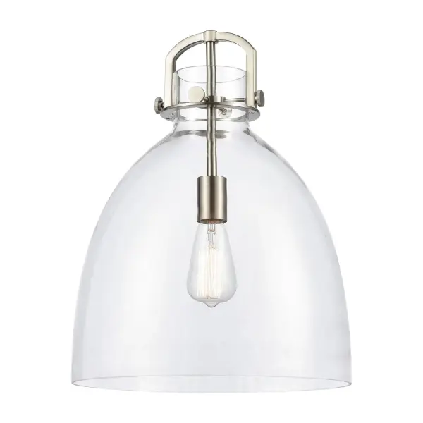 The Newton Bell is a modern industrial collection that incorporates exceptional architectural details and classic bell shaped shade. The delicately curved glass or metal shade complements the clean lines of this restoration inspired line of fixtures.