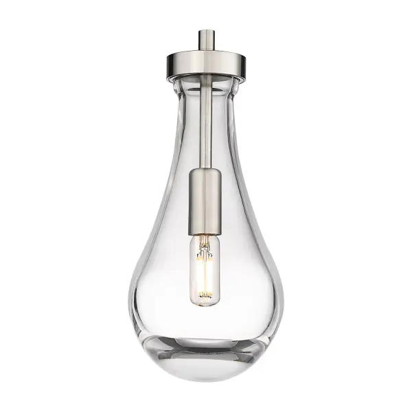 The organic teardrop shape of the Owego pendant is artfully hung from a tiered metal frame that is complemented by a single filament bulb. These pendants look great as individual fixtures but make a grand statement when paired with our multi-port hanging system as part of our custom cord program.