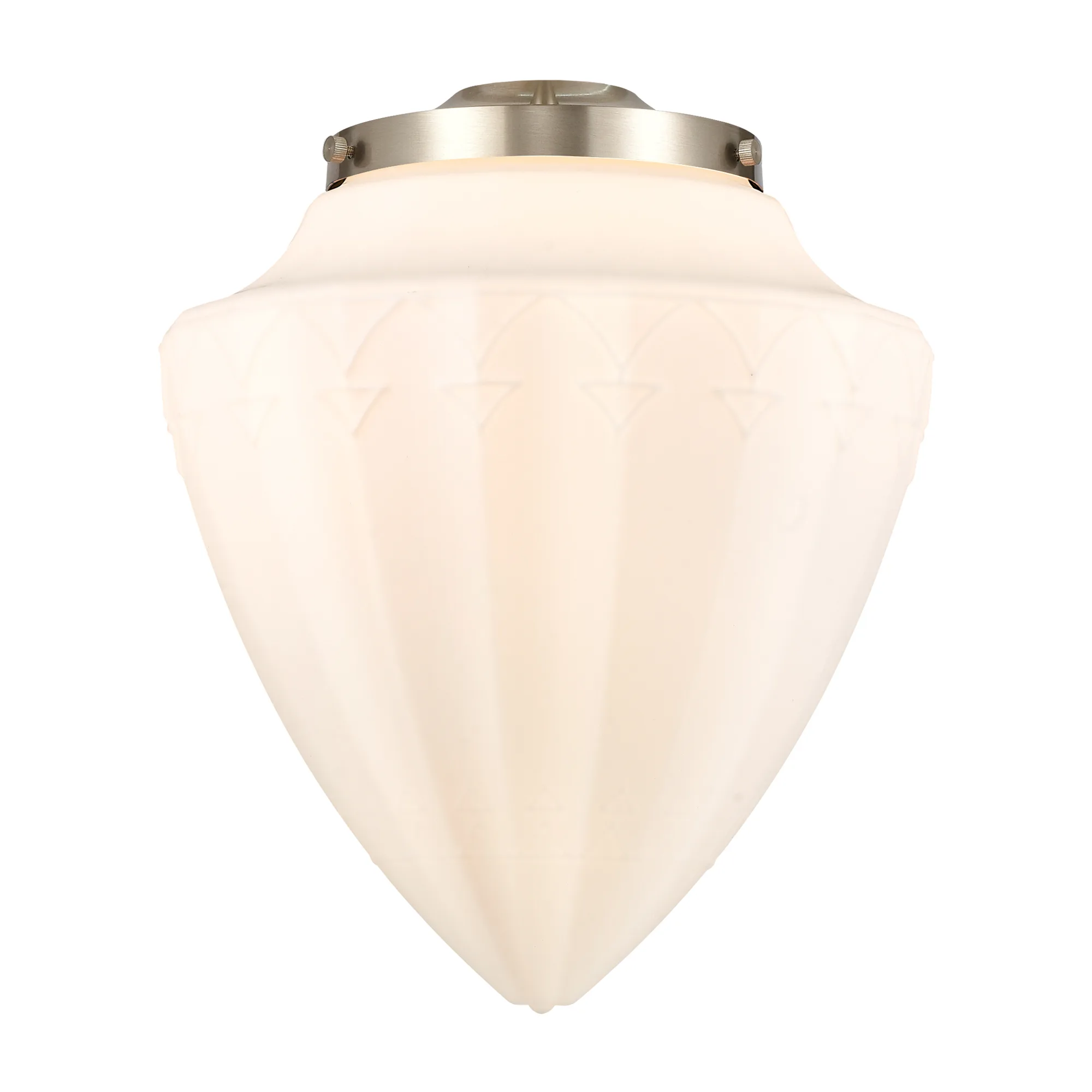 Bullet - 12 inch - Cased Matte White Glass