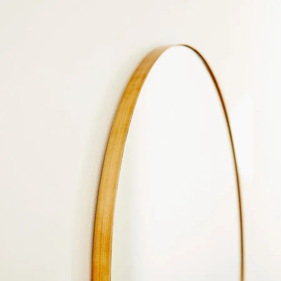 30" Round Gold Mirror - Image 3
