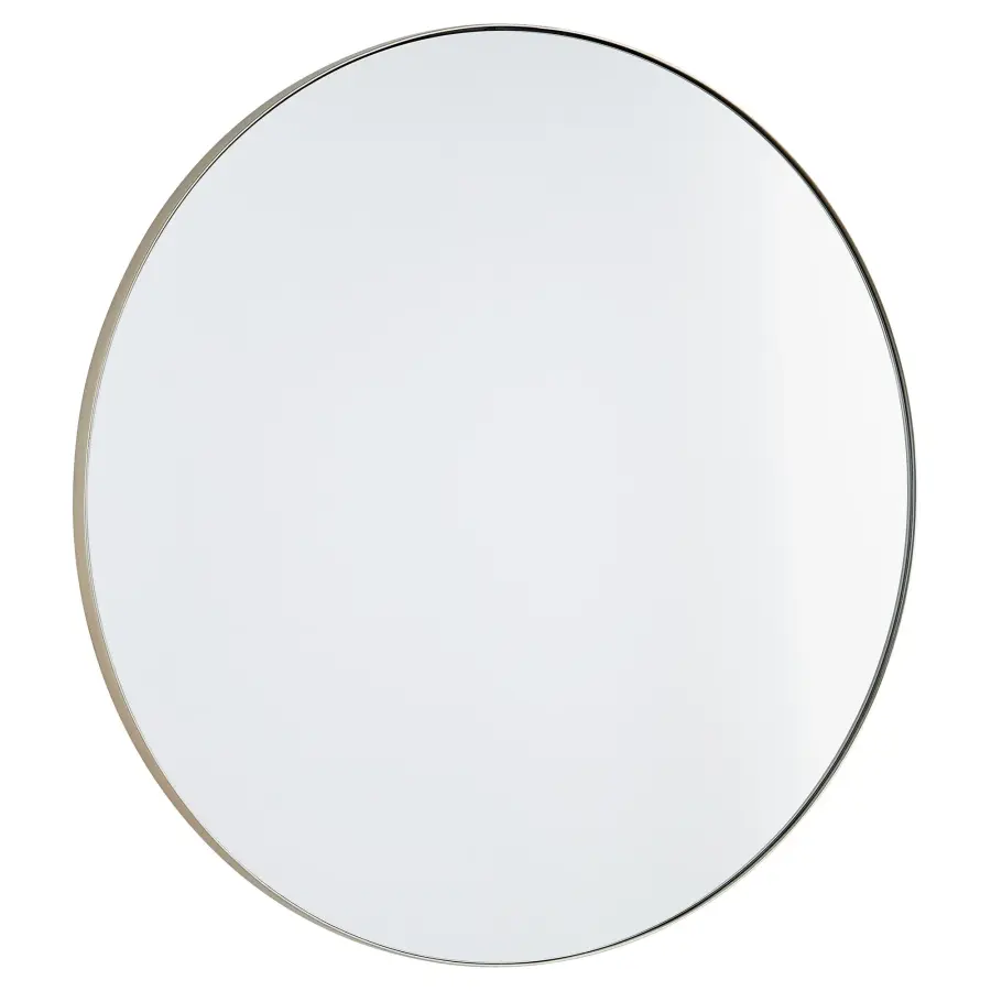 30" Round Mirror in Silver - Image 1