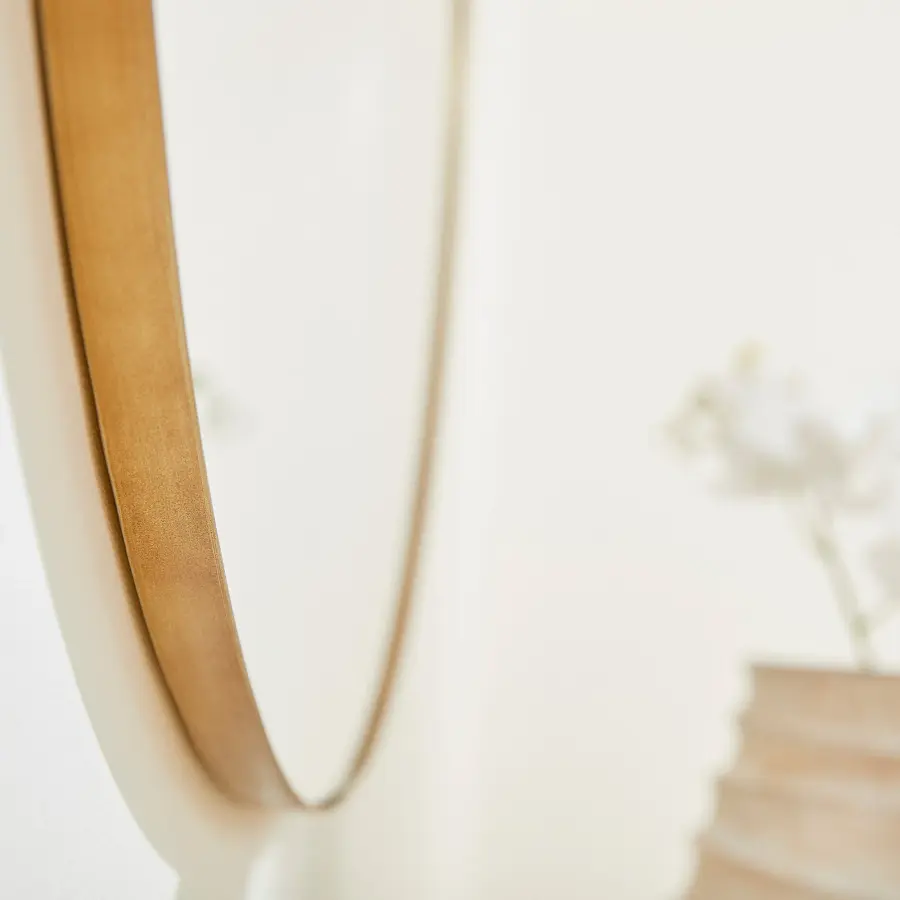 36" Round Gold Mirror - Image 4