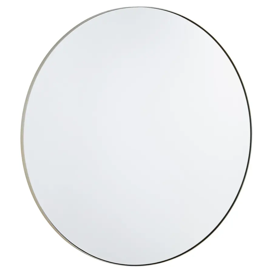 36" Round Silver Mirror - Image 1