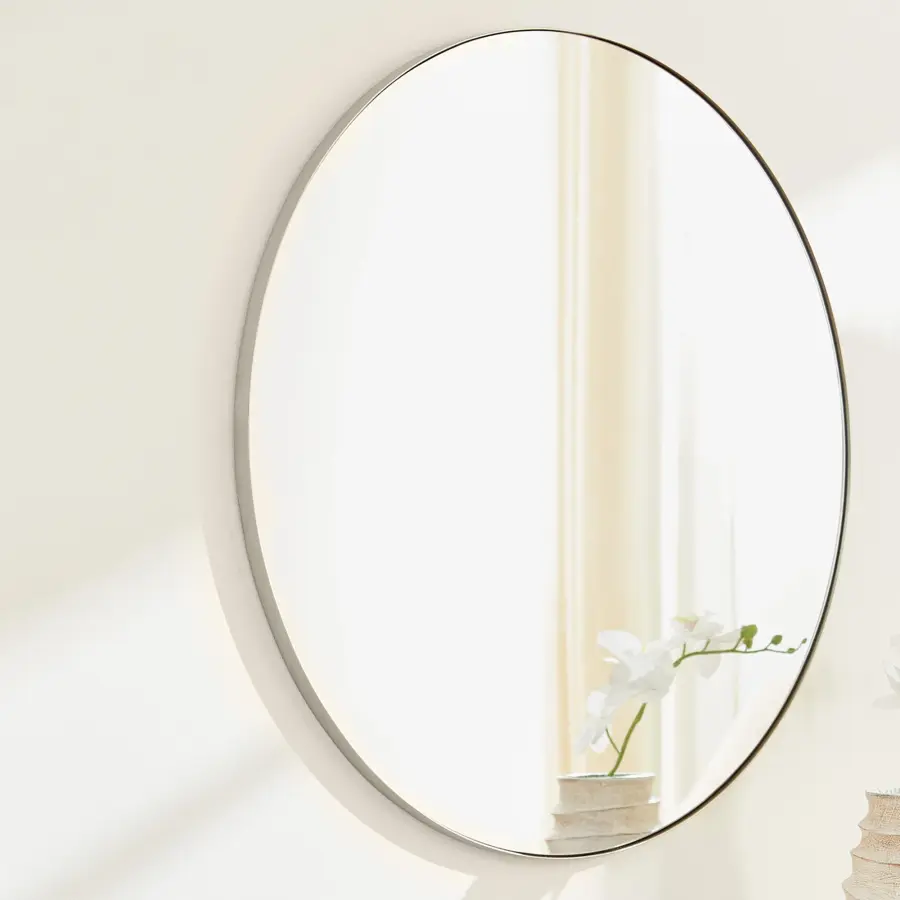 36" Round Silver Mirror - Image 2