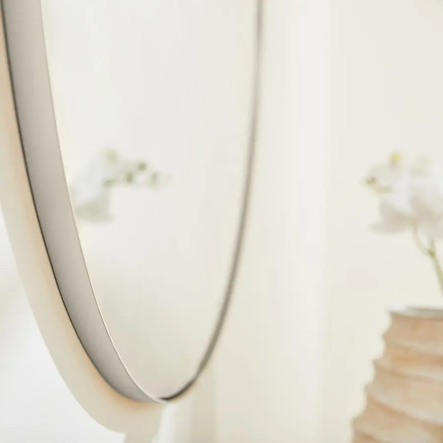 36" Round Silver Mirror - Image 3