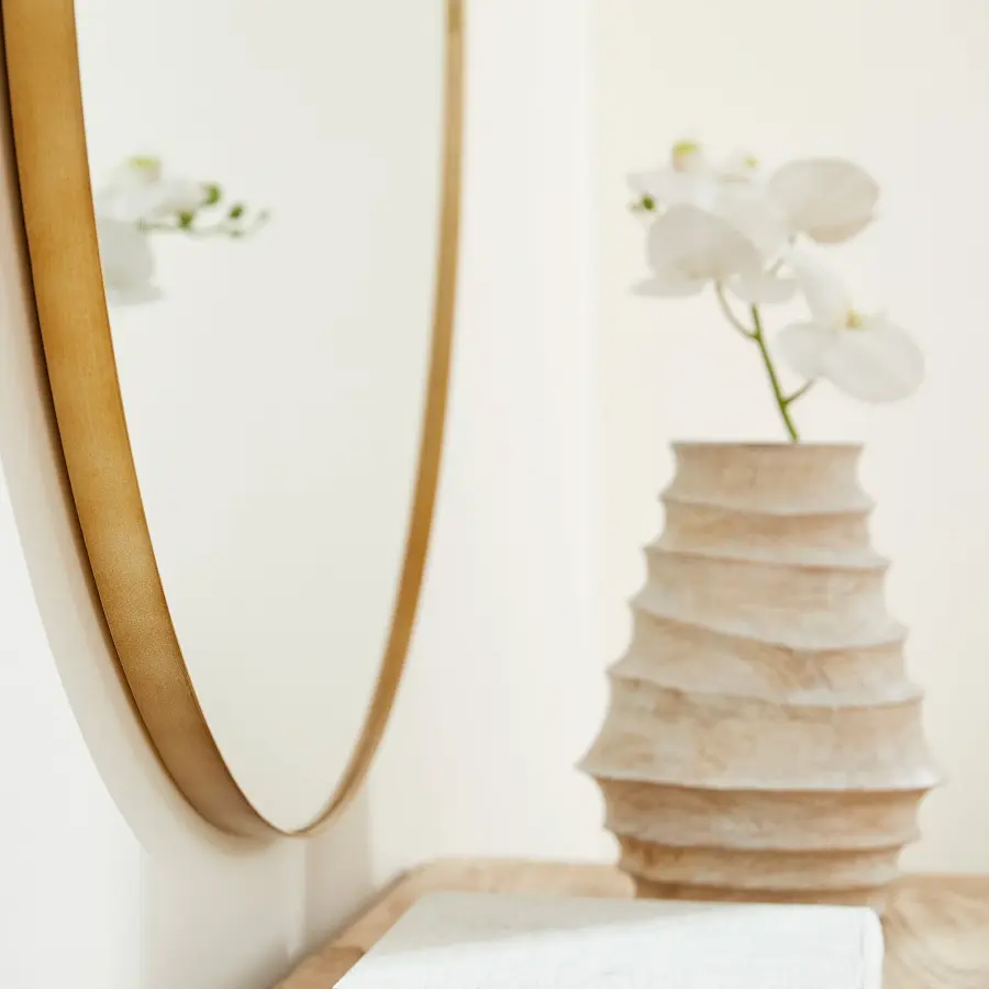 42" Round Gold Mirror - Image 4