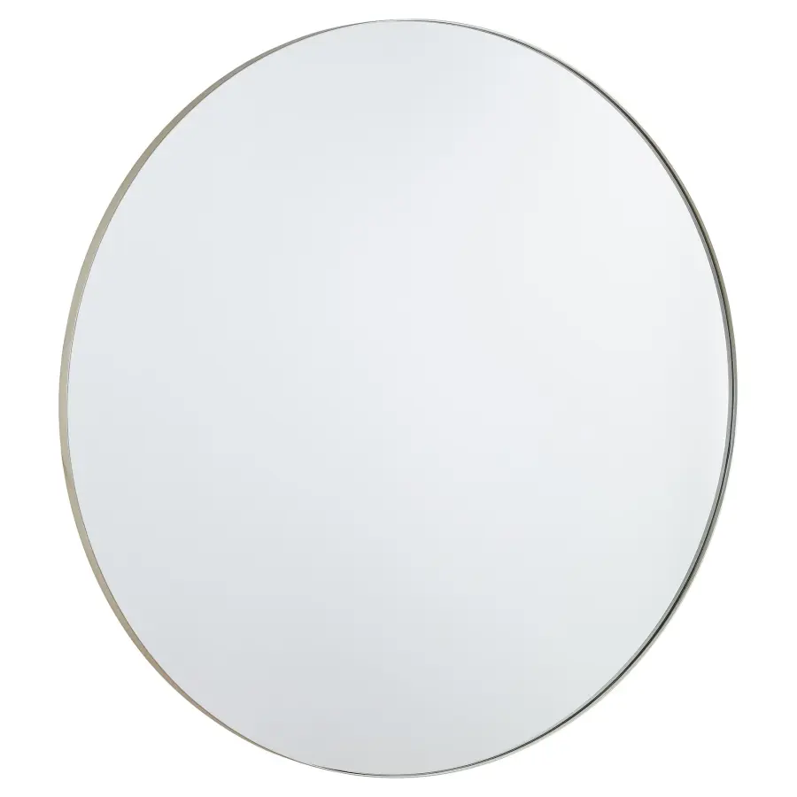 42" Round Silver Mirror - Image 1