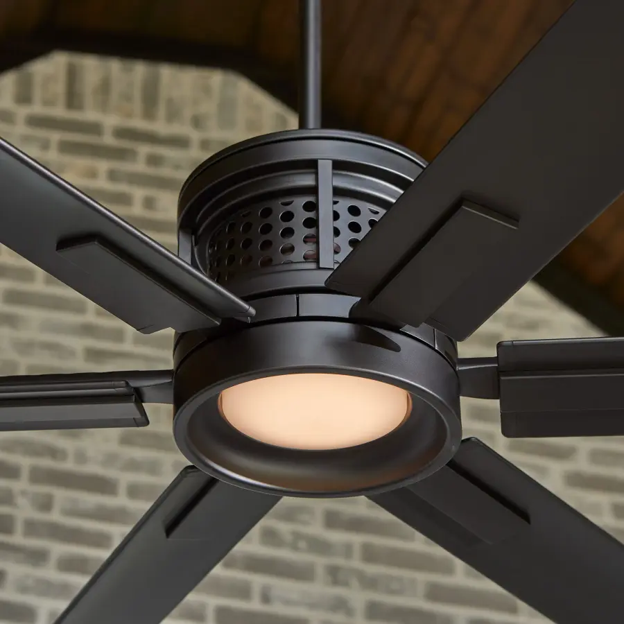 Zeus 120" Outdoor Ceiling Fan in Matte Black - Image 9