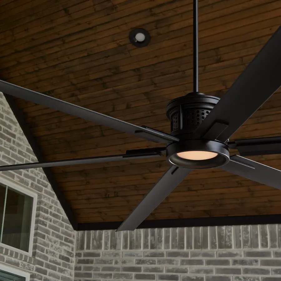 Zeus 120" Outdoor Ceiling Fan in Matte Black - Image 10
