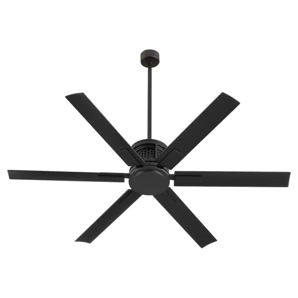 The Zeus 65" fan delivers exceptional airflow with built-in Wi-Fi control, six speeds, and damp-rated durability. Perfect for large patios, great rooms, or commercial spaces requiring powerful ventilation with modern style.