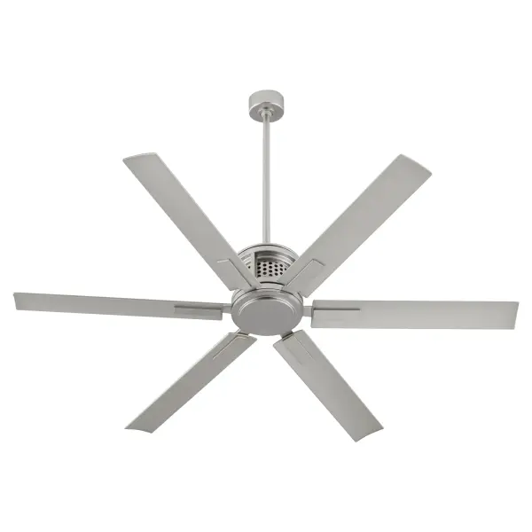 The Zeus 65" fan delivers exceptional airflow with built-in Wi-Fi control, six speeds, and damp-rated durability. Perfect for large patios, great rooms, or commercial spaces requiring powerful ventilation with smart home integration.