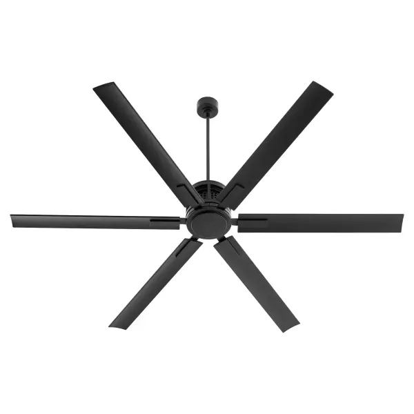 The Zeus 80" fan delivers exceptional airflow for large indoor and outdoor spaces with built-in Wi-Fi, six-speed control, and damp-rated durability. Includes remote control and safety cables for secure outdoor installation.