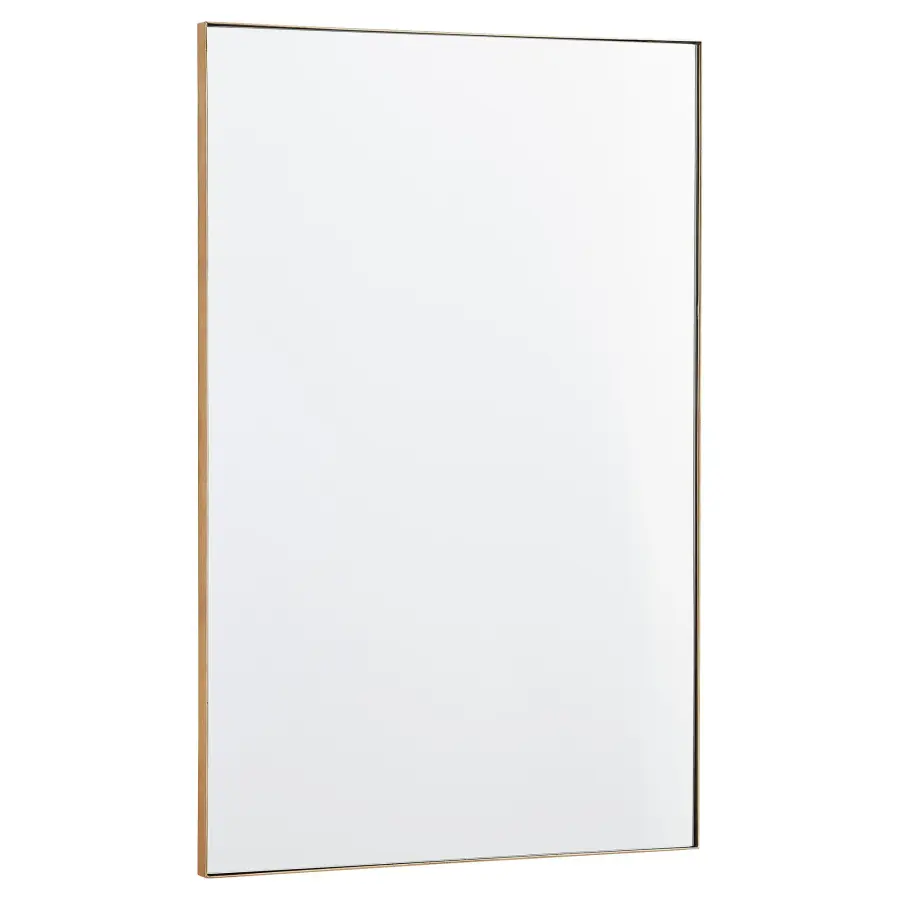 24x36" Rectangular Mirror in Gold - Image 1