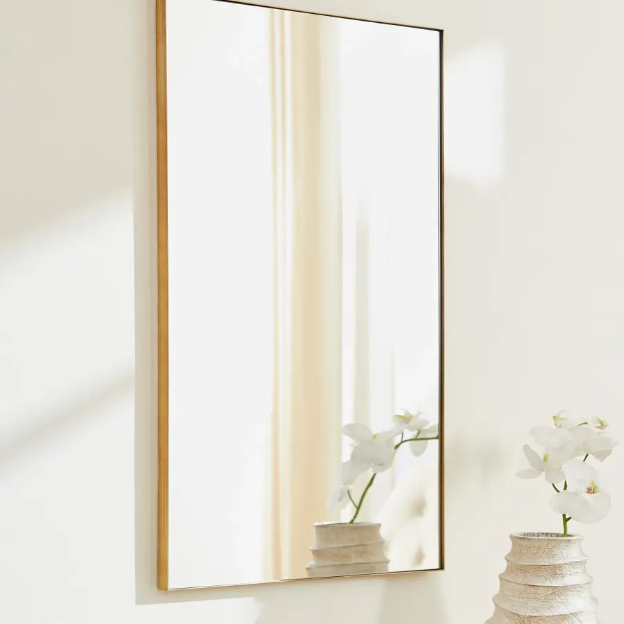 24x36" Rectangular Mirror in Gold - Image 2