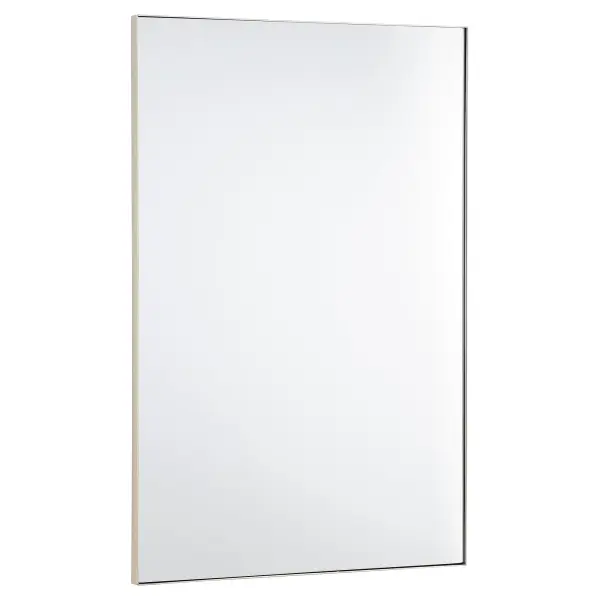 This 24x36" rectangular mirror offers a timeless design with a sleek silver frame that complements any décor style. Its medium size makes it ideal for bathrooms, bedrooms, and entryways, providing both function and style.