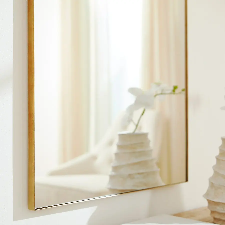 30x40" Rectangular Mirror in Gold - Image 3