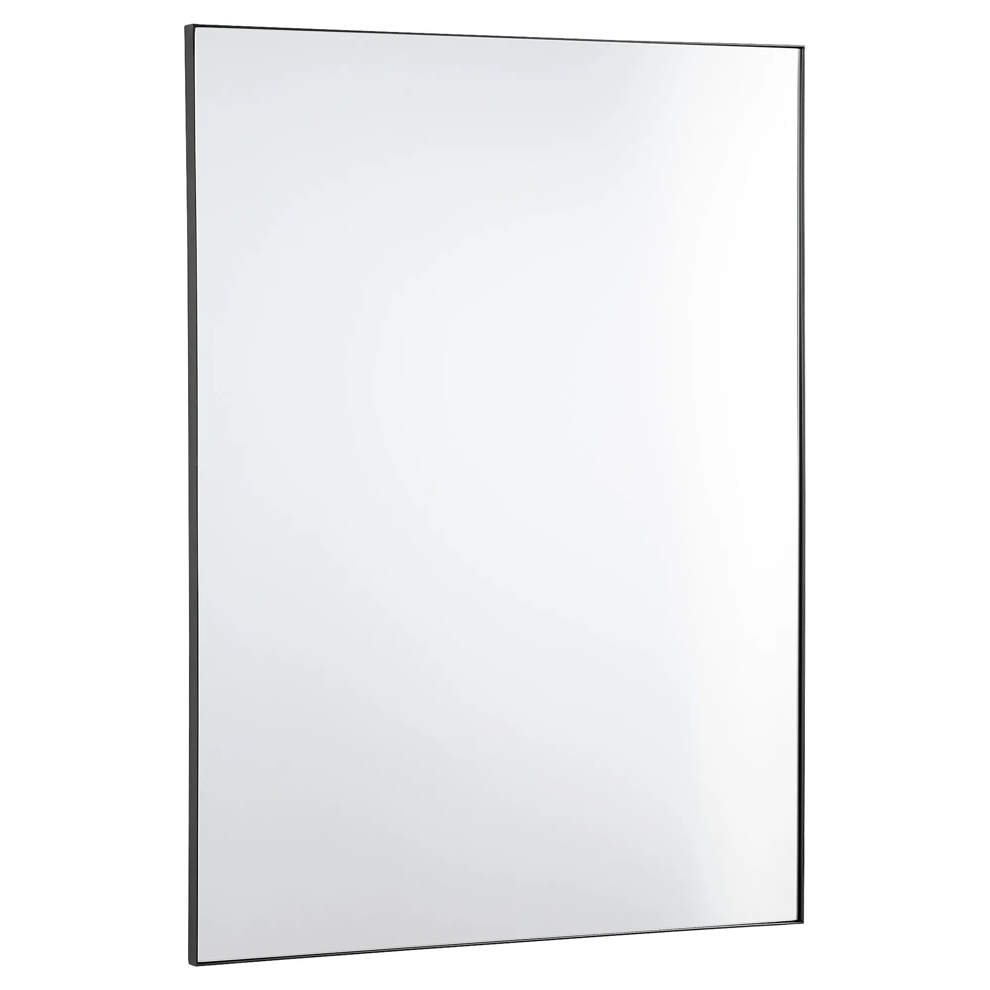 30x40" Rectangular Mirror in Matte Black