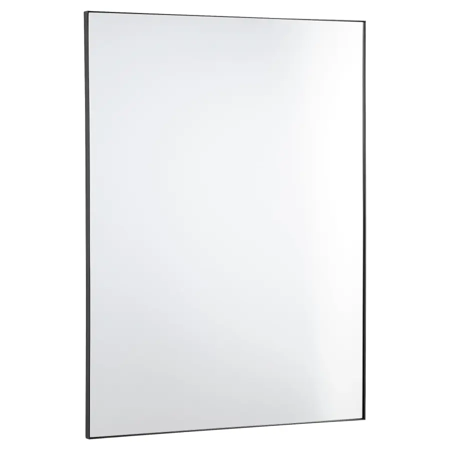 30x40" Rectangular Mirror in Matte Black - Image 1