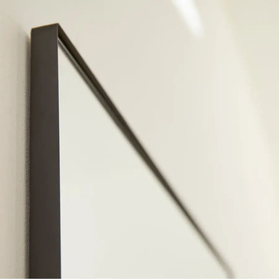 30x40" Rectangular Mirror in Matte Black - Image 4