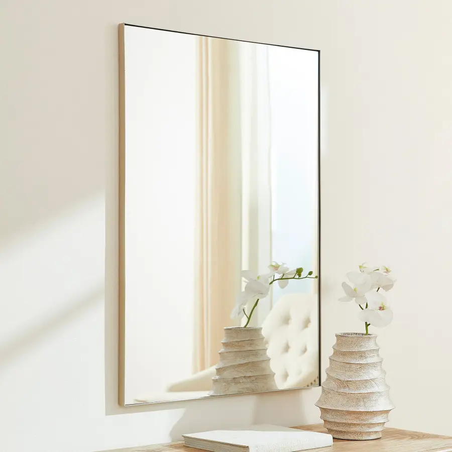 30x40" Rectangular Mirror in Silver - Image 2