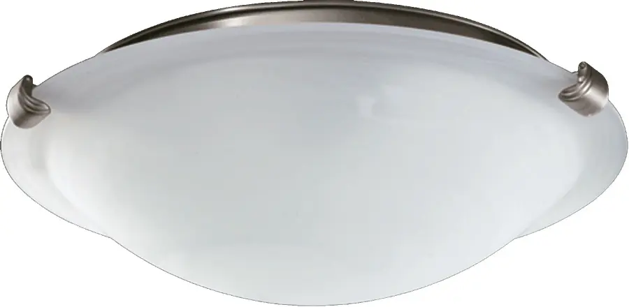 Faux Alabaster LED Light Kit in Satin Nickel