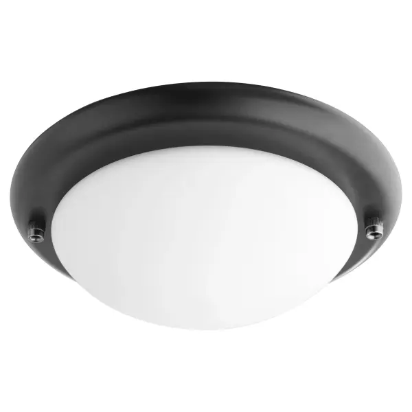 A versatile LED light kit with a sleek dome design in matte black finish. Perfect as an add-on light source for ceiling fans, offering modern style without overwhelming your space's existing aesthetic.