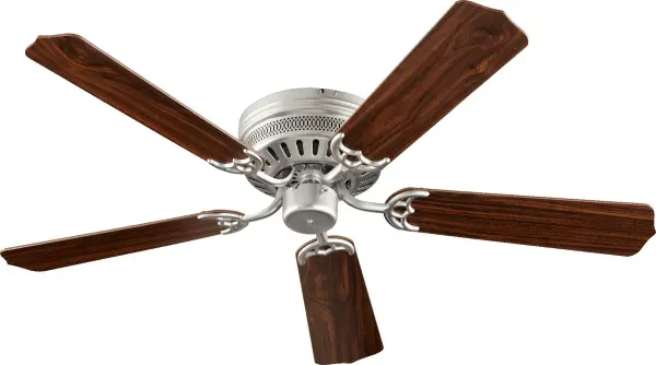 Custom Hugger 52" Ceiling Fan in Satin Nickel - Image 1
