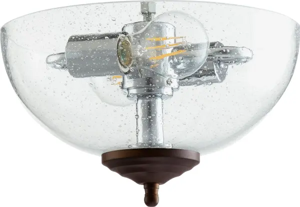 This dual-light LED kit combines timeless seeded glass with warm bronze tones, delivering energy-efficient illumination wrapped in rustic elegance. Perfect for adding character to cozy spaces while maintaining modern functionality.