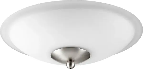 The Low Profile Opal LED Light Kit combines streamlined design with energy efficiency. Its shallow silhouette and satin nickel finish create an unobtrusive yet elegant solution for ceiling fan lighting.