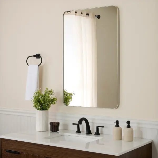 Stadium 24" x 36" Rounded Rectangle Mirror in Silver - Image 5
