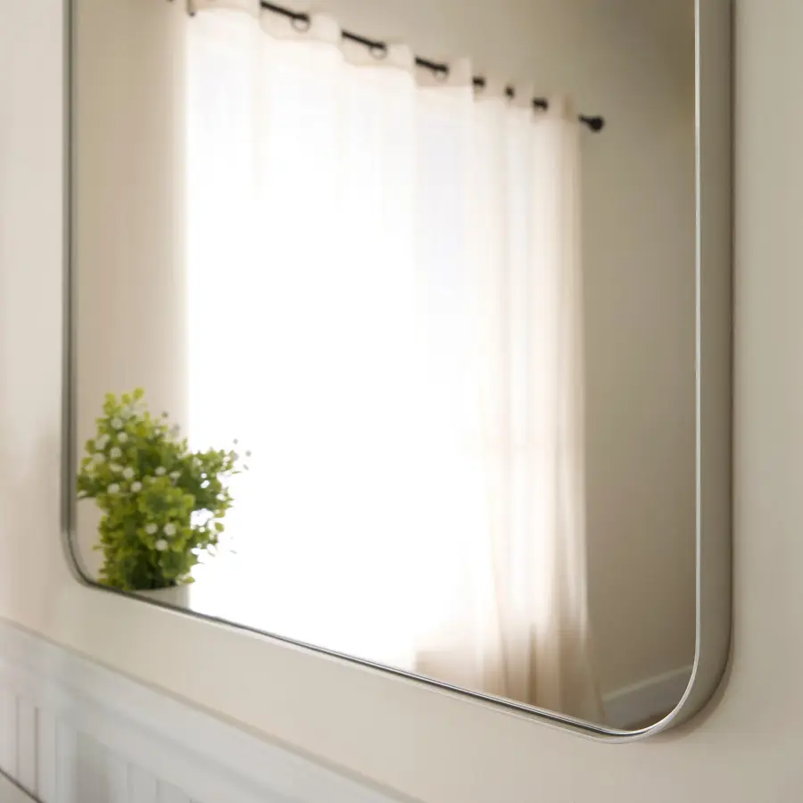 Stadium 24" x 36" Rounded Rectangle Mirror in Silver - Image 7