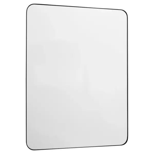 The Stadium mirror combines contemporary design with practical functionality. Its rounded rectangle shape and 1-inch frame extension create visual interest while the matte black finish adds sophistication to any space.