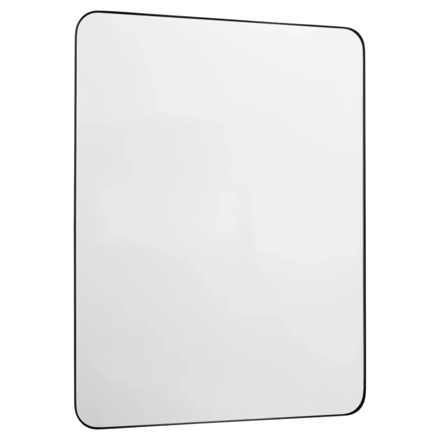 Stadium 30"x40" Rectangular Mirror in Matte Black - Image 1