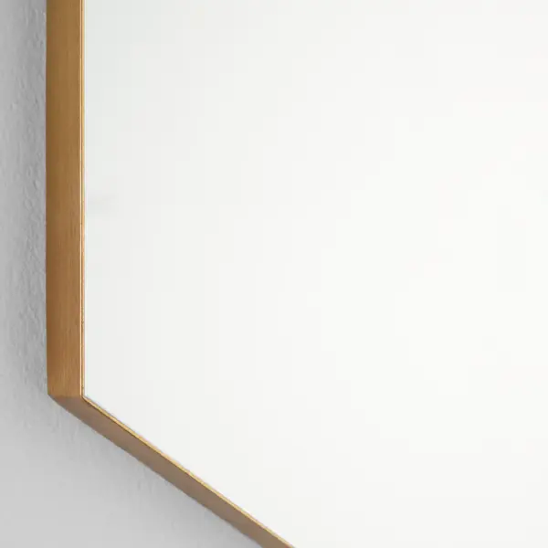 Hexagon Mirror 24" x 34" - Gold - Image 3